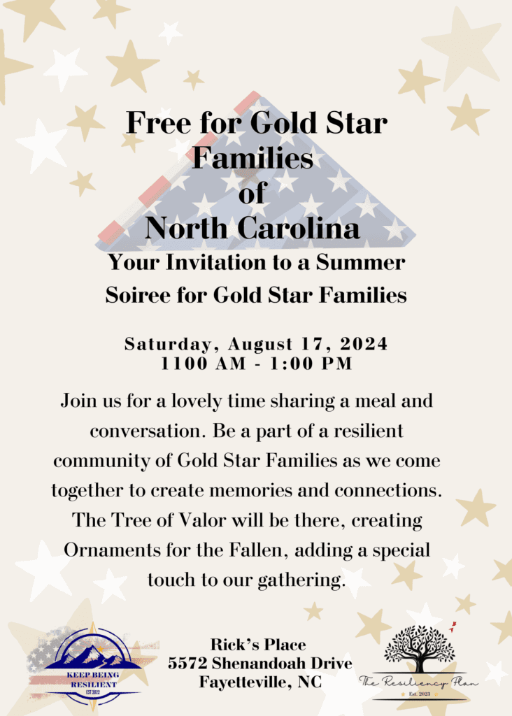 Gold Star Family summer soiree, NC.